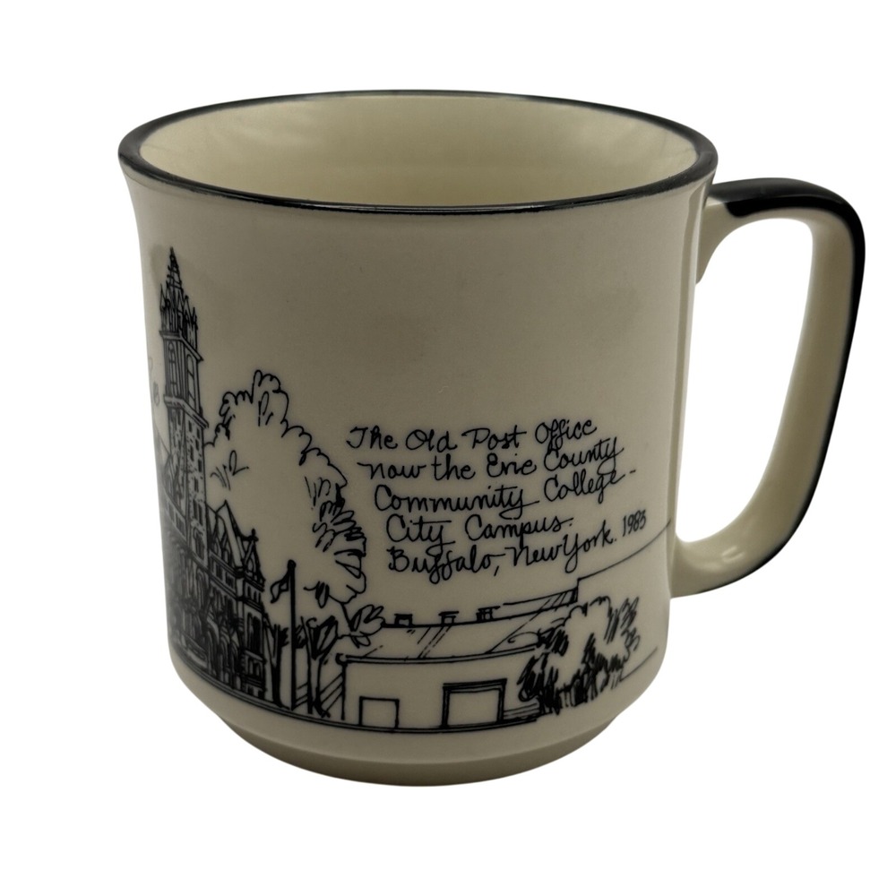 VTG 1989 AM&A's Buffalo NY Erie County Old Post Office Community College Sketch